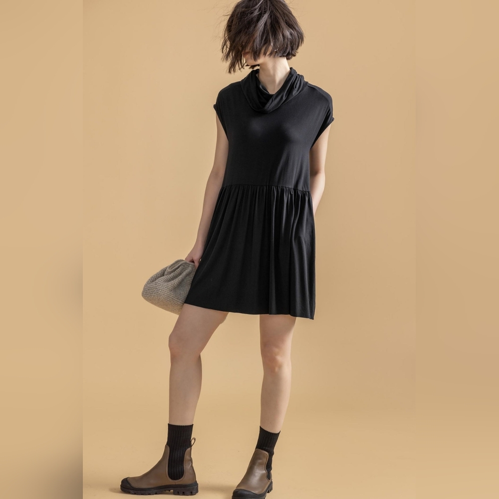 Lilla P Sleeveless Cowl Neck Dress